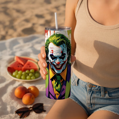 Joker Themed Stainless Steel Vacuum Insulated Tumbler
