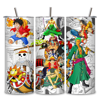 One Piece Themed Stainless Steel Vacuum Insulated Tumbler