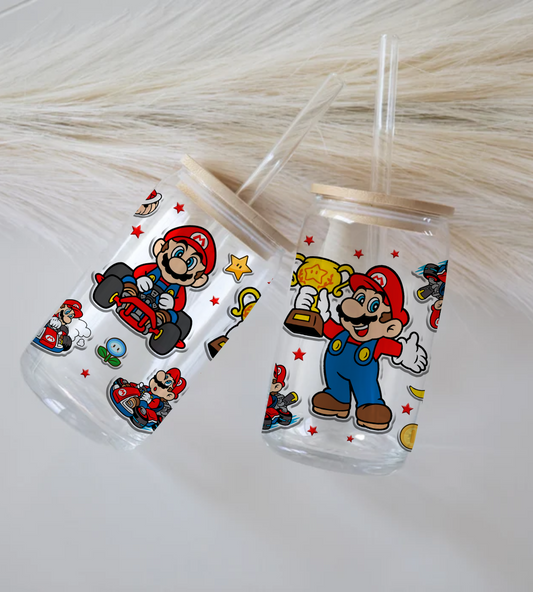 Super Mario - Glass Tumbler