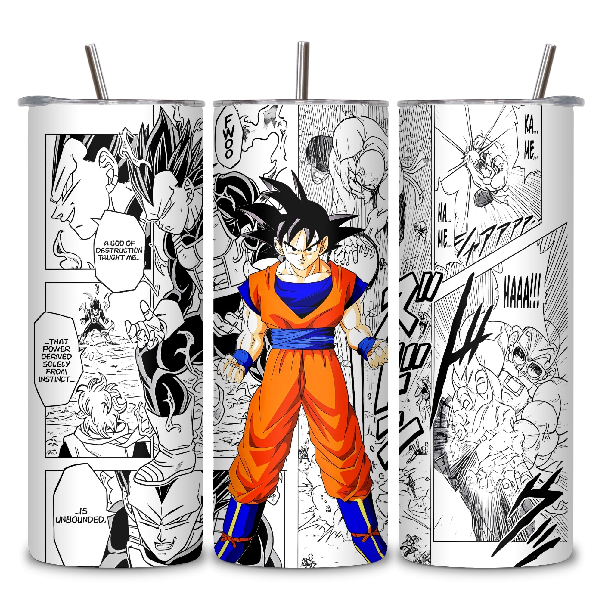 Goku Themed Stainless Steel Vacuum Insulated Tumbler