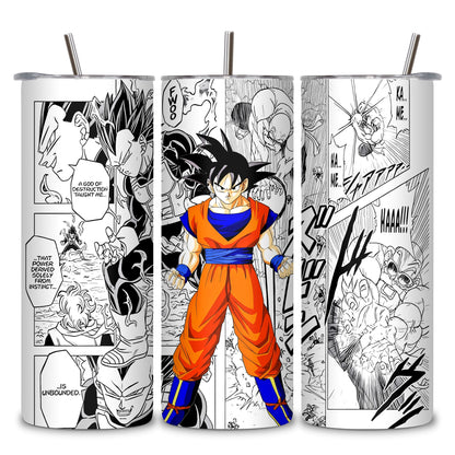 Goku Themed Stainless Steel Vacuum Insulated Tumbler