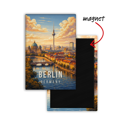 Lost in Berlin, Germany - Fridge Magnet