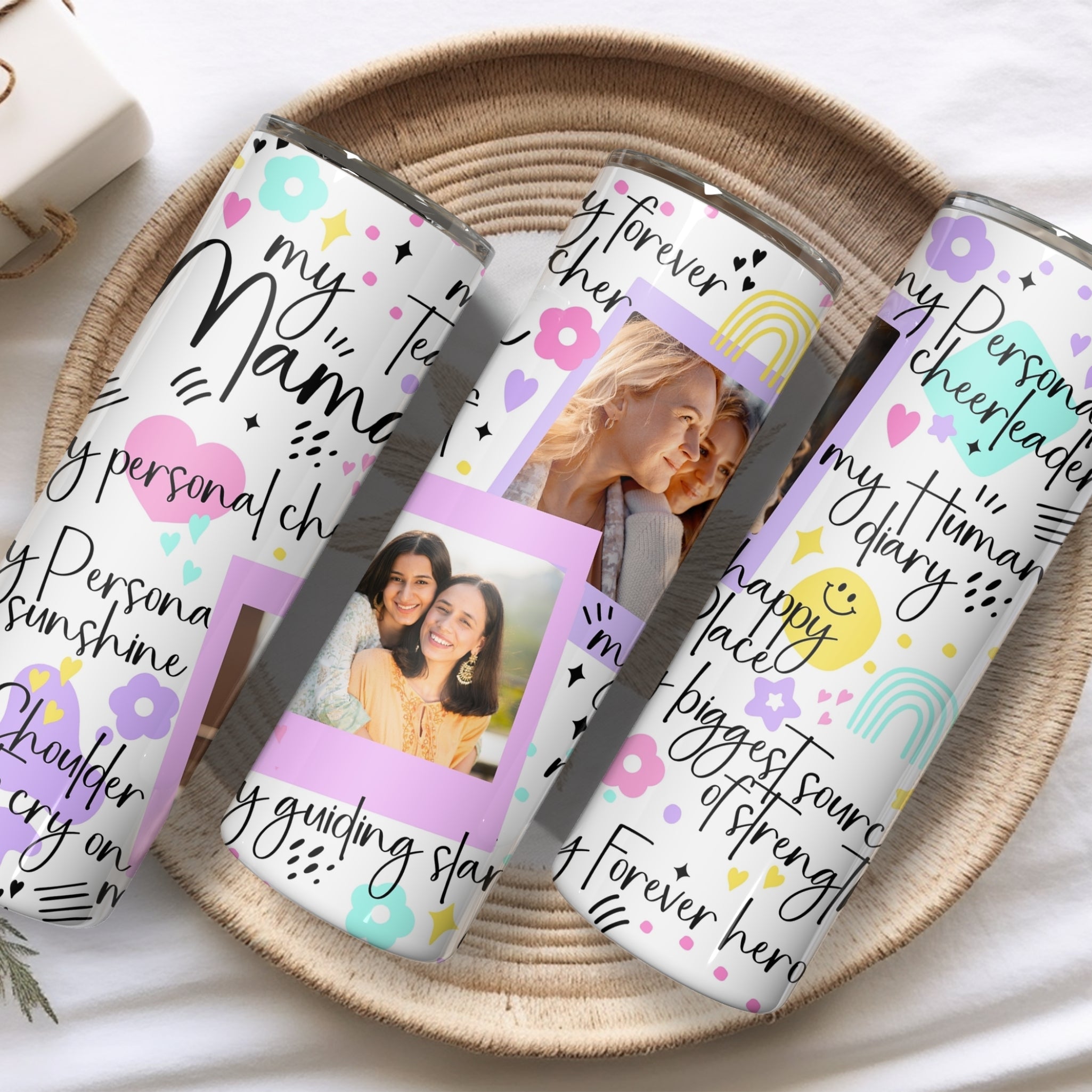Mom Photo Personalised Kids Stainless Steel Vacuum Insulated Tumbler