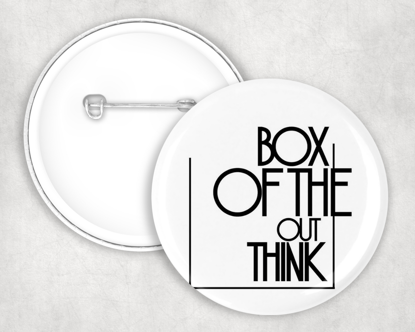 Think Outside The Box 2 Button Badge