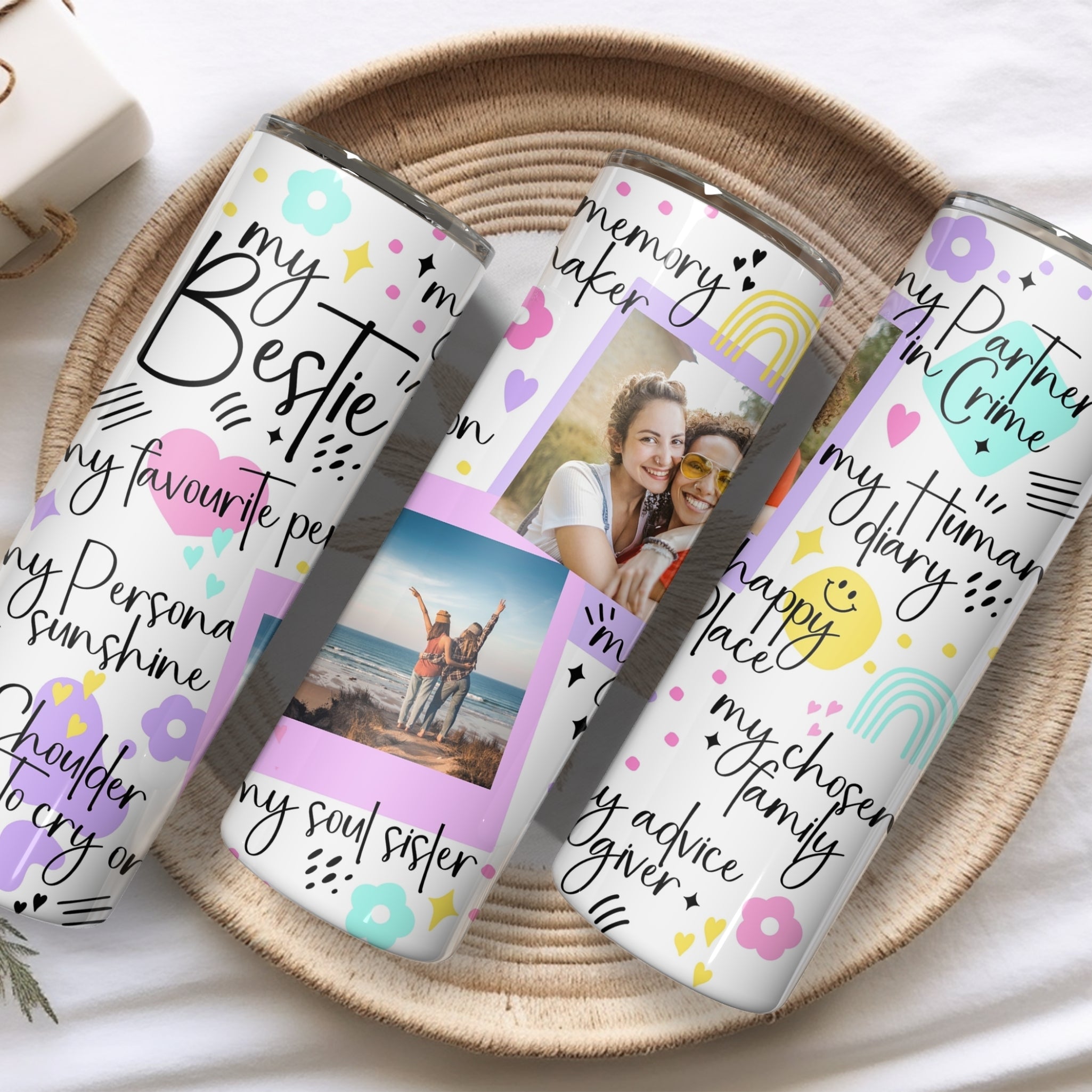 Bestie Photo Personalised Kids Stainless Steel Vacuum Insulated Tumbler
