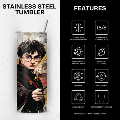 Potter head Themed Stainless Steel Vacuum Insulated Tumbler