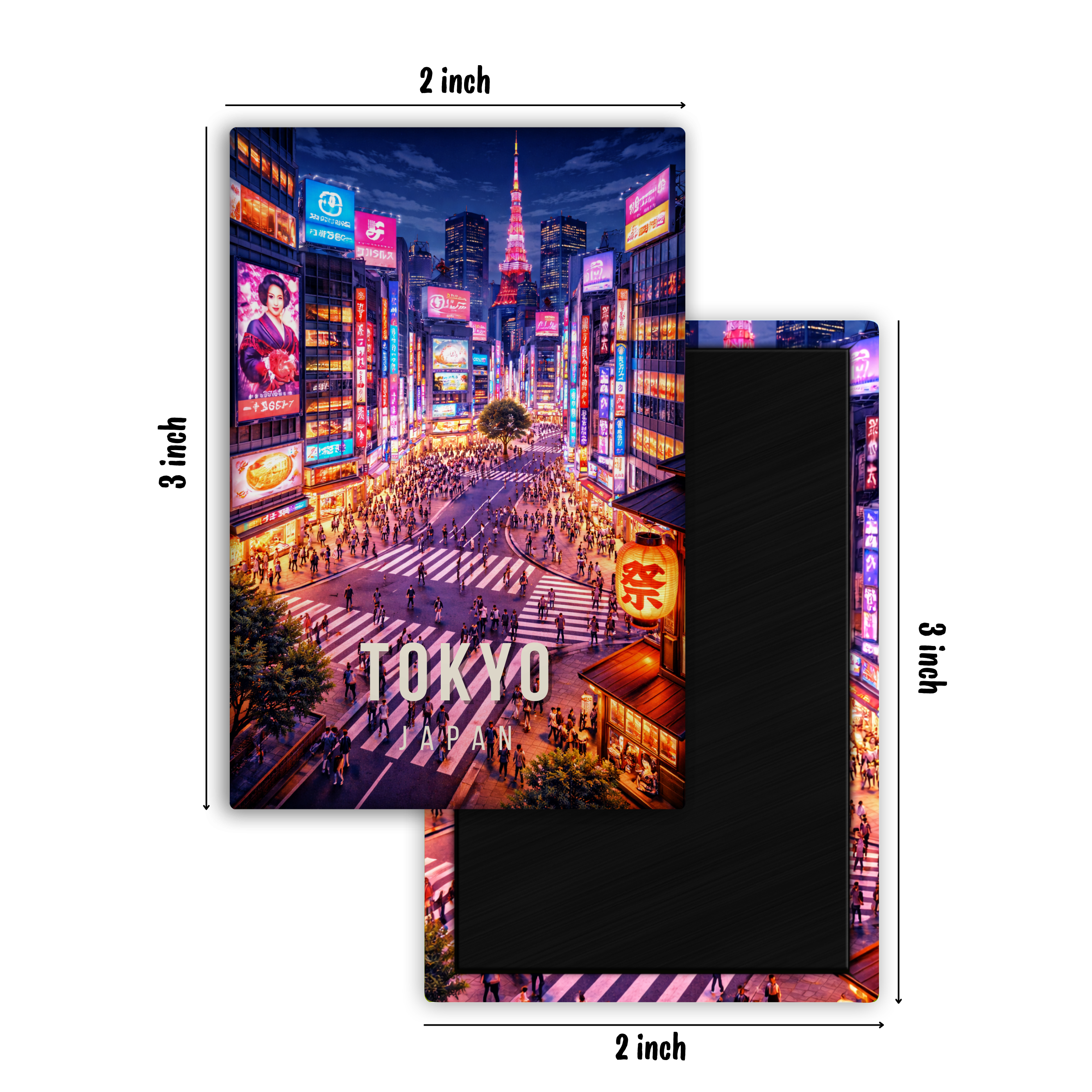 From the Streets of Tokyo, Japan - Fridge Magnet