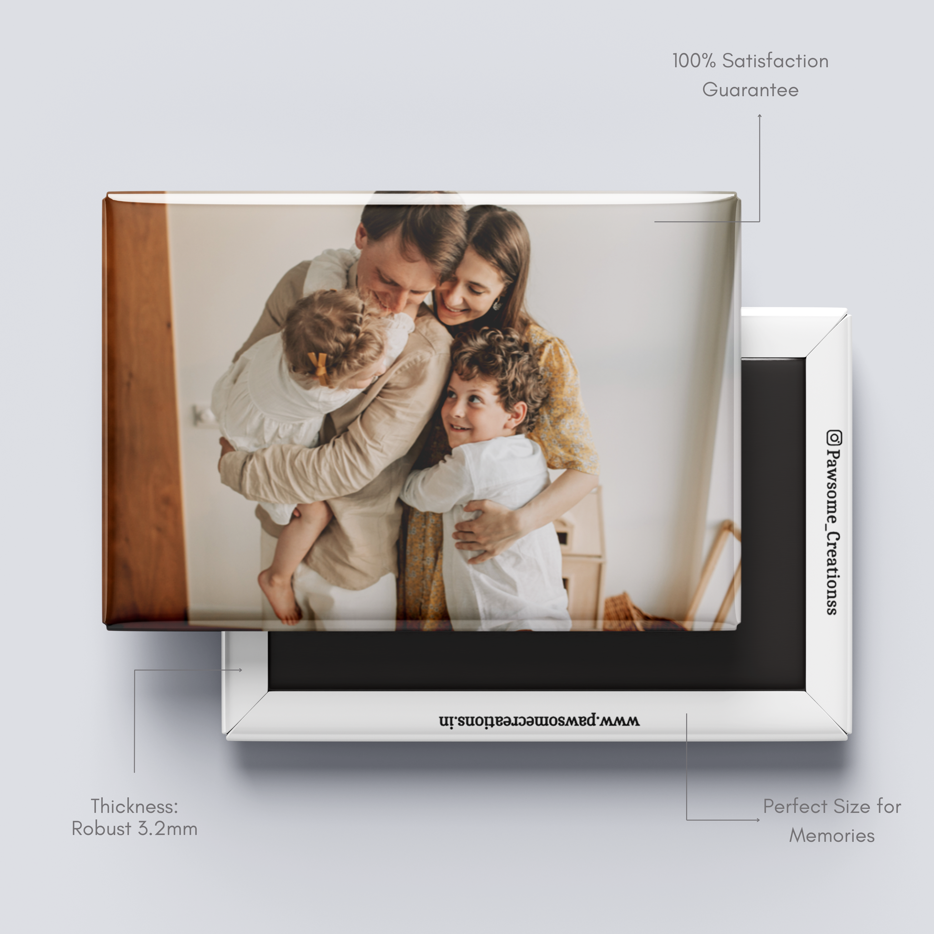 Rectangle Button Photo Magnets - 2x3 inch