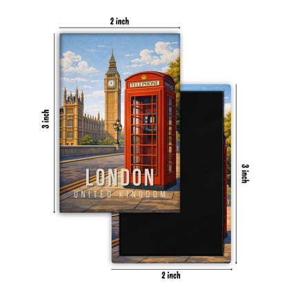 Next Stop: London, UK  - Fridge Magnet