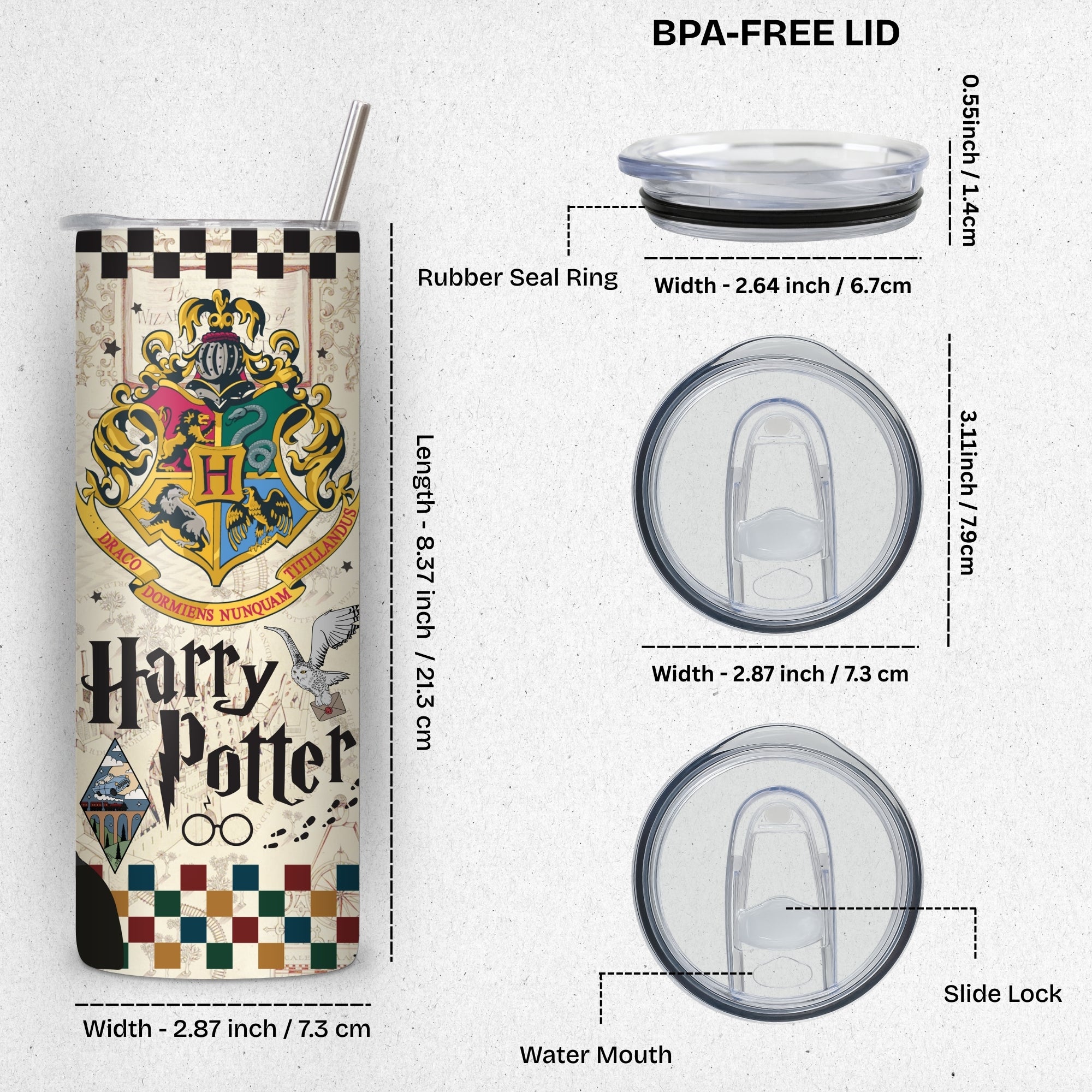 Harry Potter Themed Stainless Steel Vacuum Insulated Tumbler