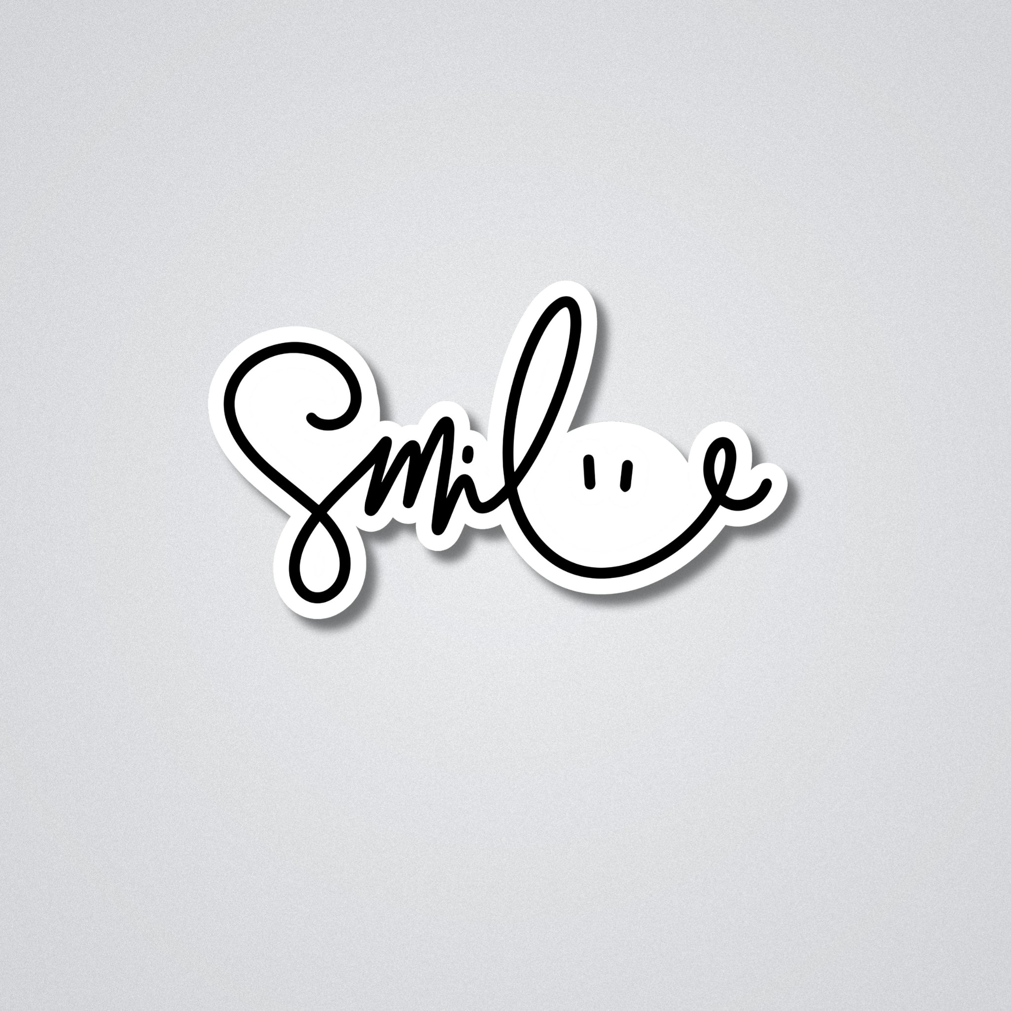 Smile Vinyl Waterproof Sticker