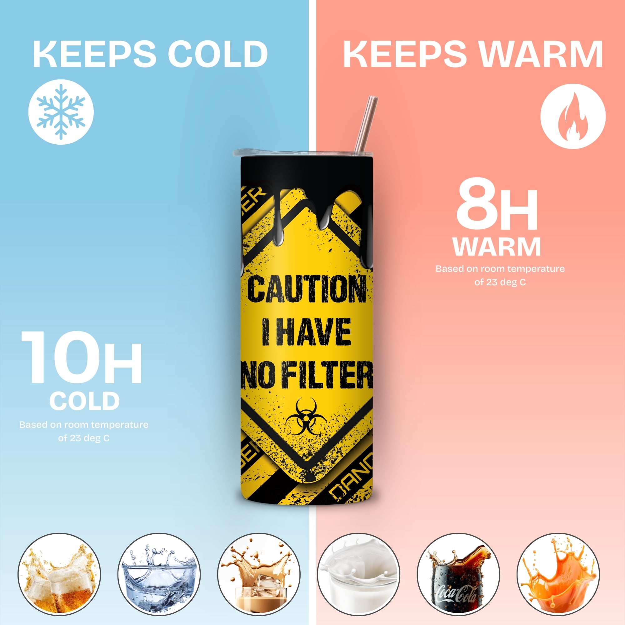 I have no filter Stainless Steel Vacuum Insulated Tumbler