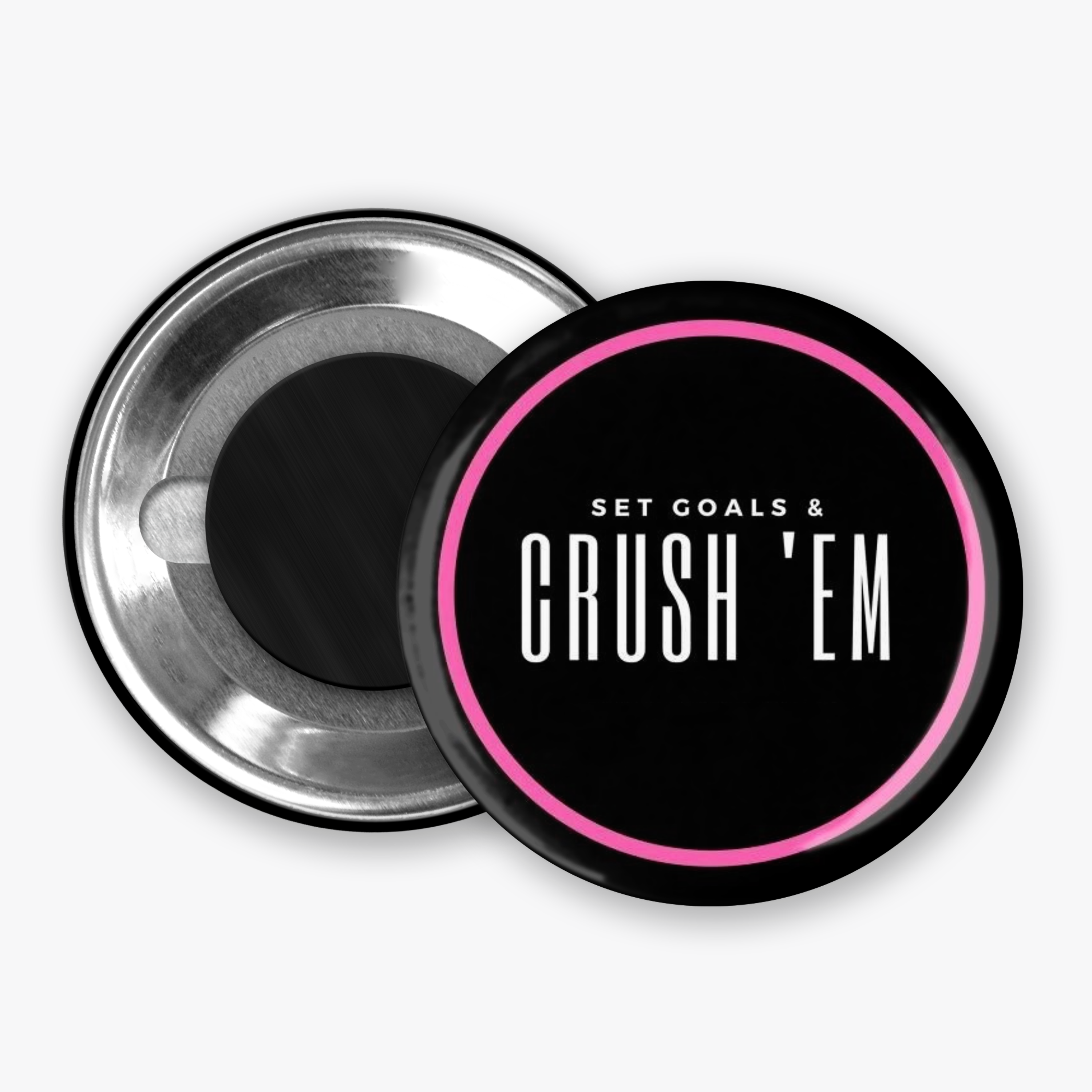 Set Goals - Button Pin / Magnet