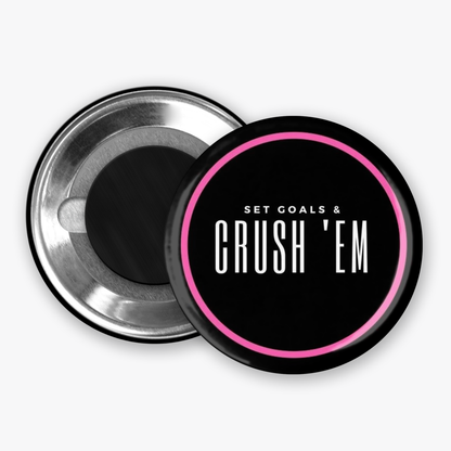 Set Goals - Button Pin / Magnet