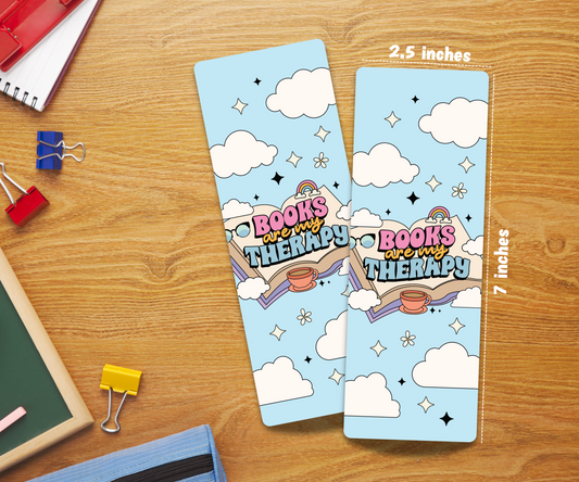 Books are my therapy Laminated Bookmark