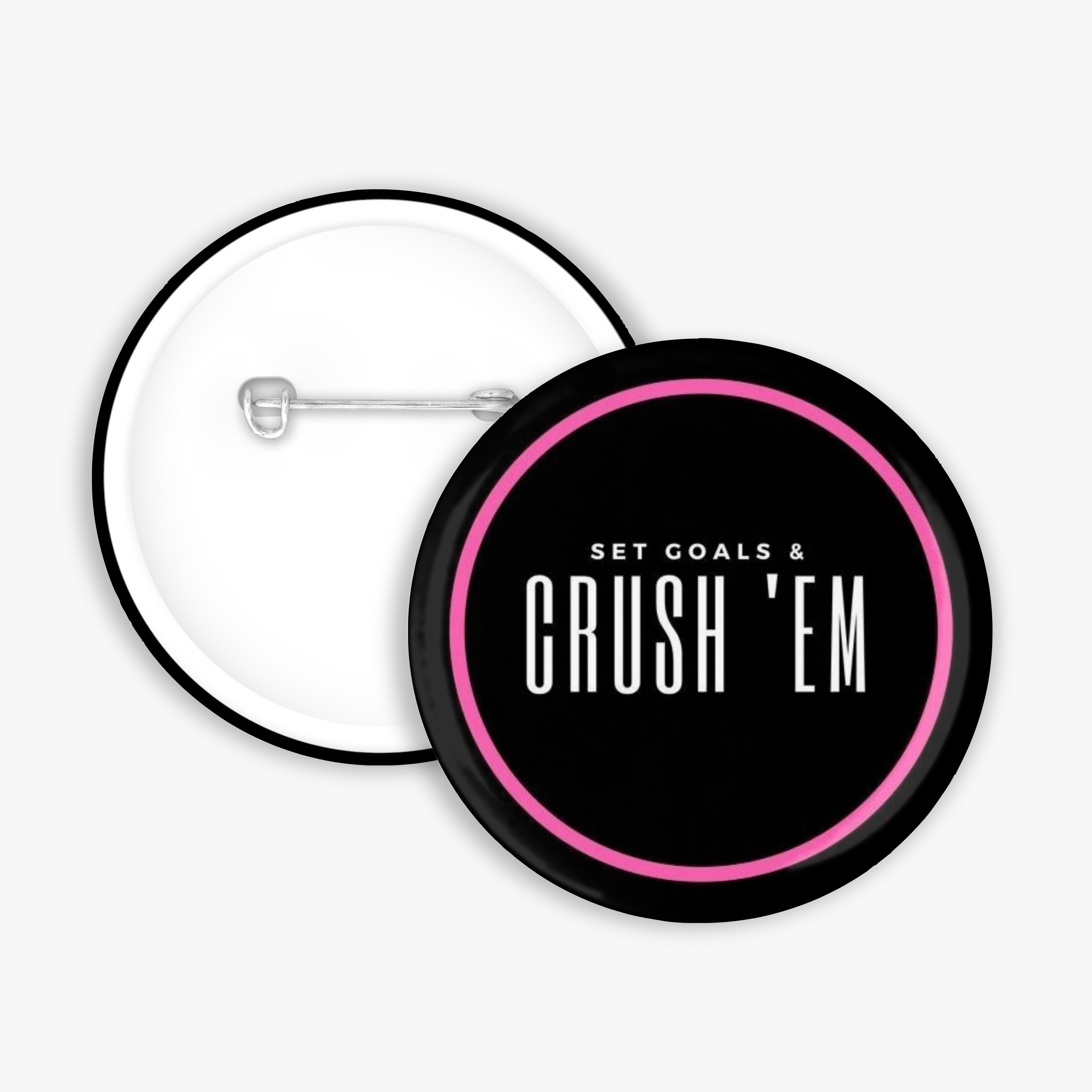 Set Goals - Button Pin / Magnet