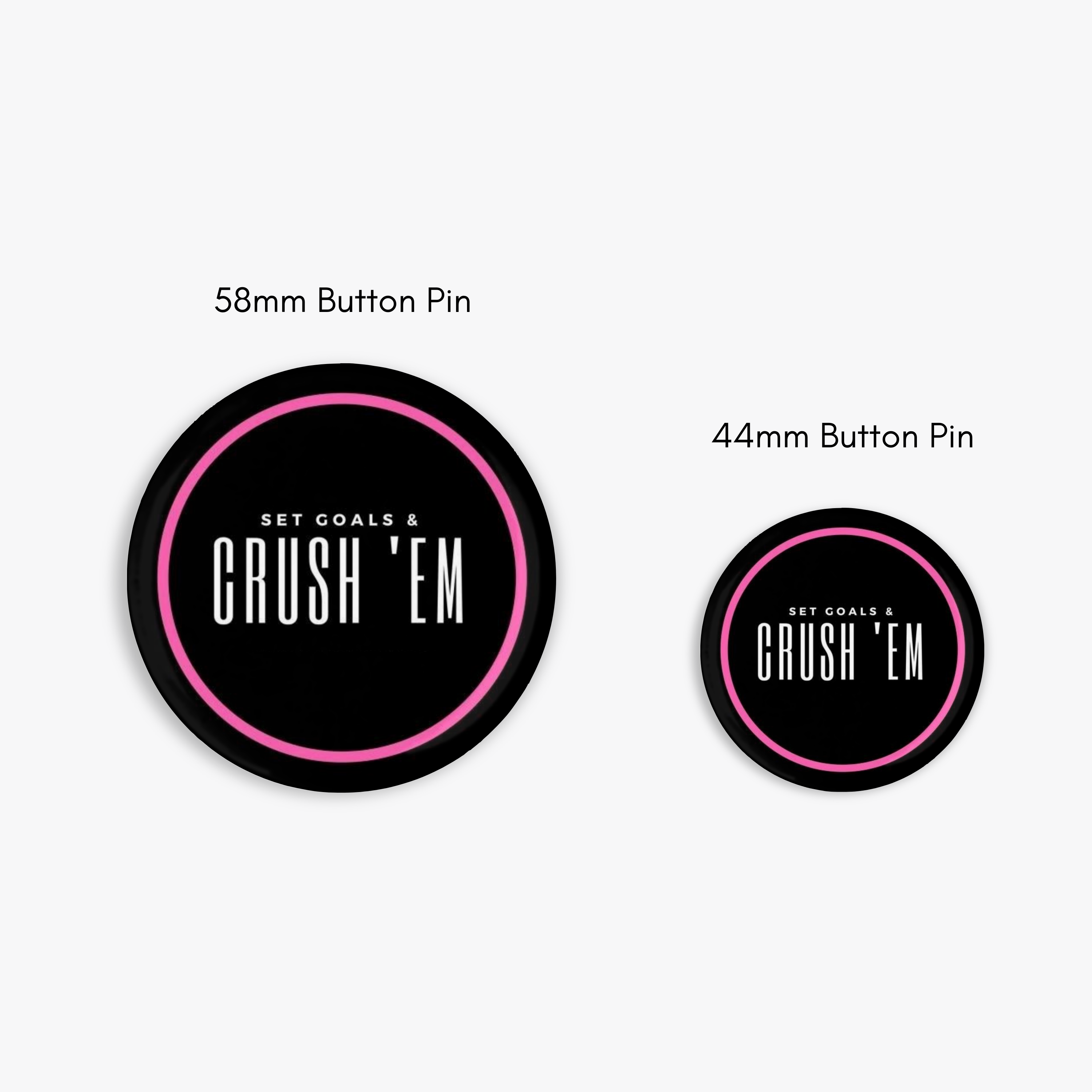 Set Goals - Button Pin / Magnet