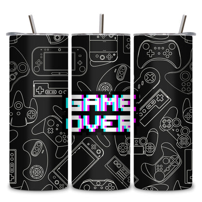 Game Nerd Themed Stainless Steel Vacuum Insulated Tumbler