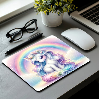Rainbow Unicorn Mouse Pad