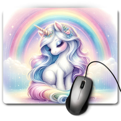 Rainbow Unicorn Mouse Pad