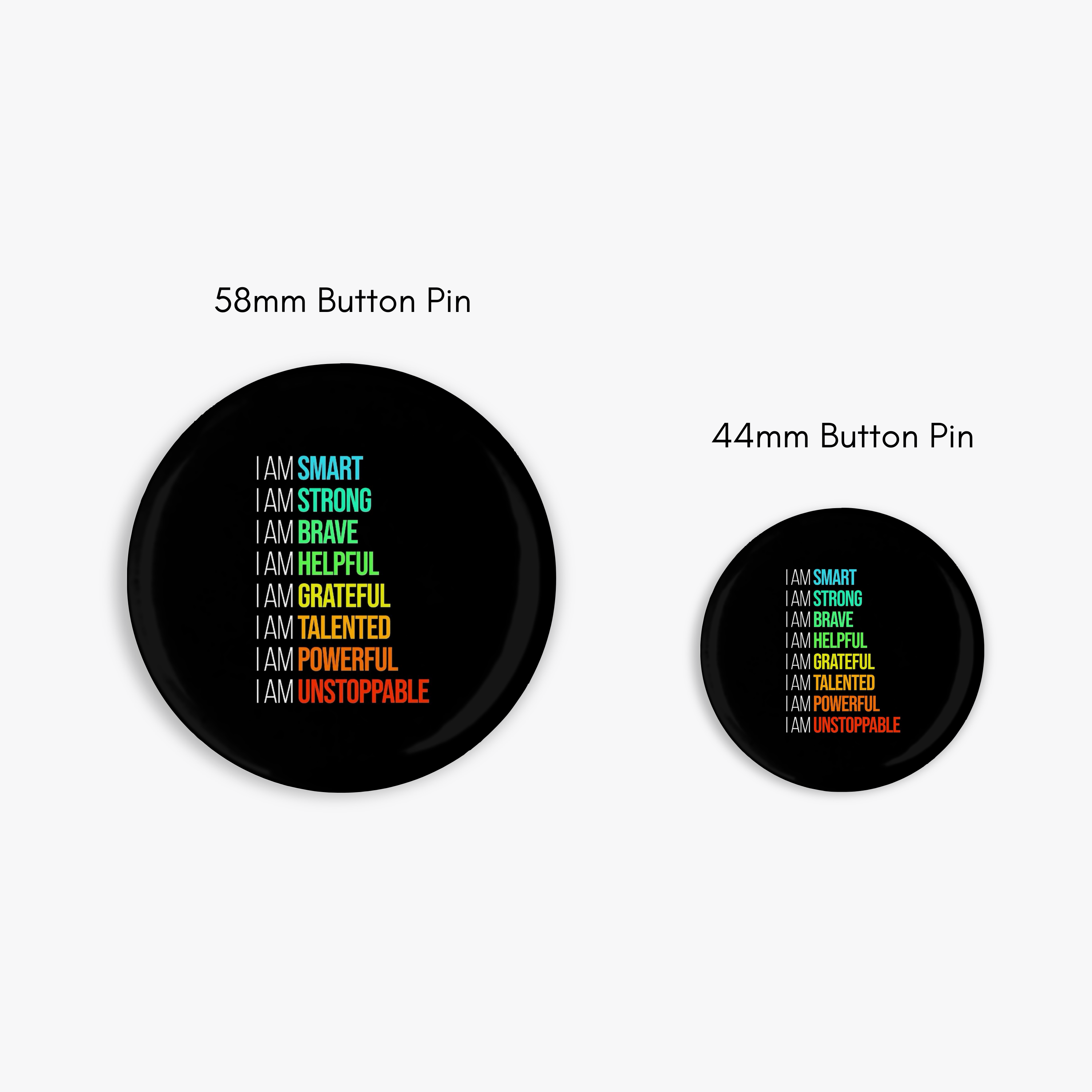 Everyday Affirmations - Button Pin / Magnet
