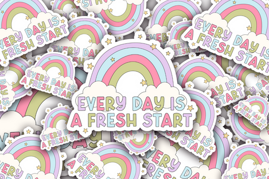 A Fresh Start Vinyl Waterproof Sticker