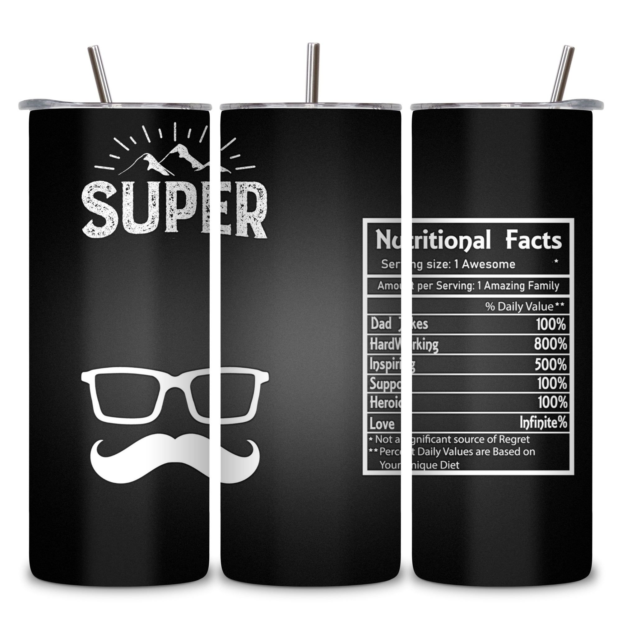 Super D Themed Stainless Steel Vacuum Insulated Tumbler