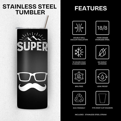 Super D Themed Stainless Steel Vacuum Insulated Tumbler