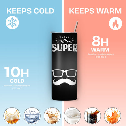 Super D Themed Stainless Steel Vacuum Insulated Tumbler