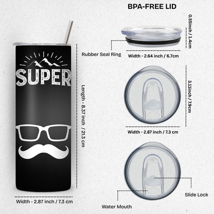 Super D Themed Stainless Steel Vacuum Insulated Tumbler