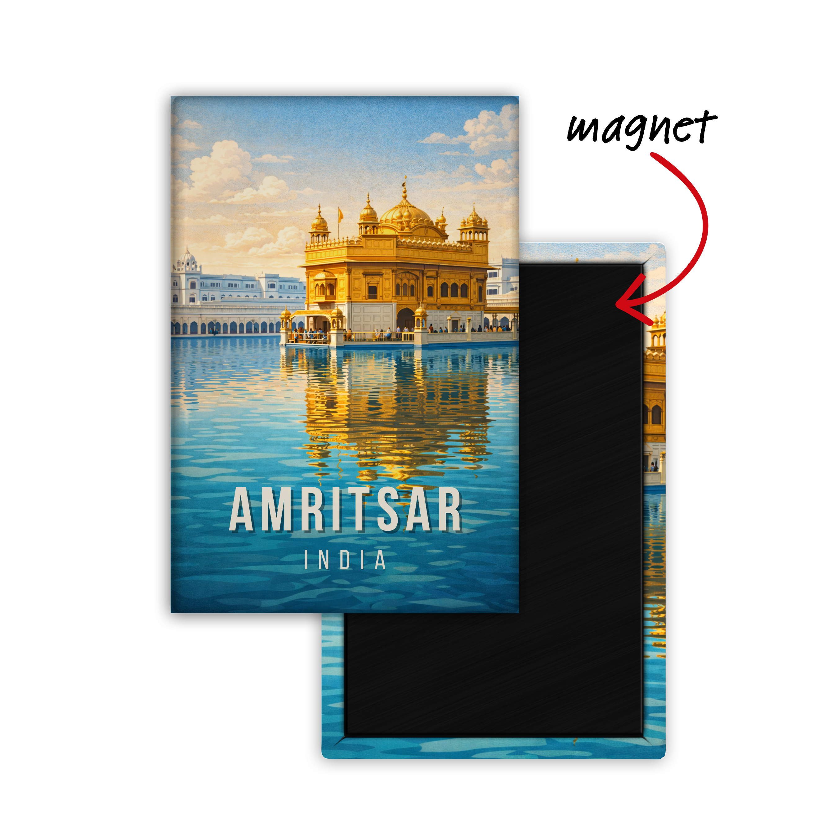Destination: Amritsar Fridge Magnet