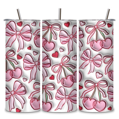 Coquette Themed Stainless Steel Vacuum Insulated Tumbler