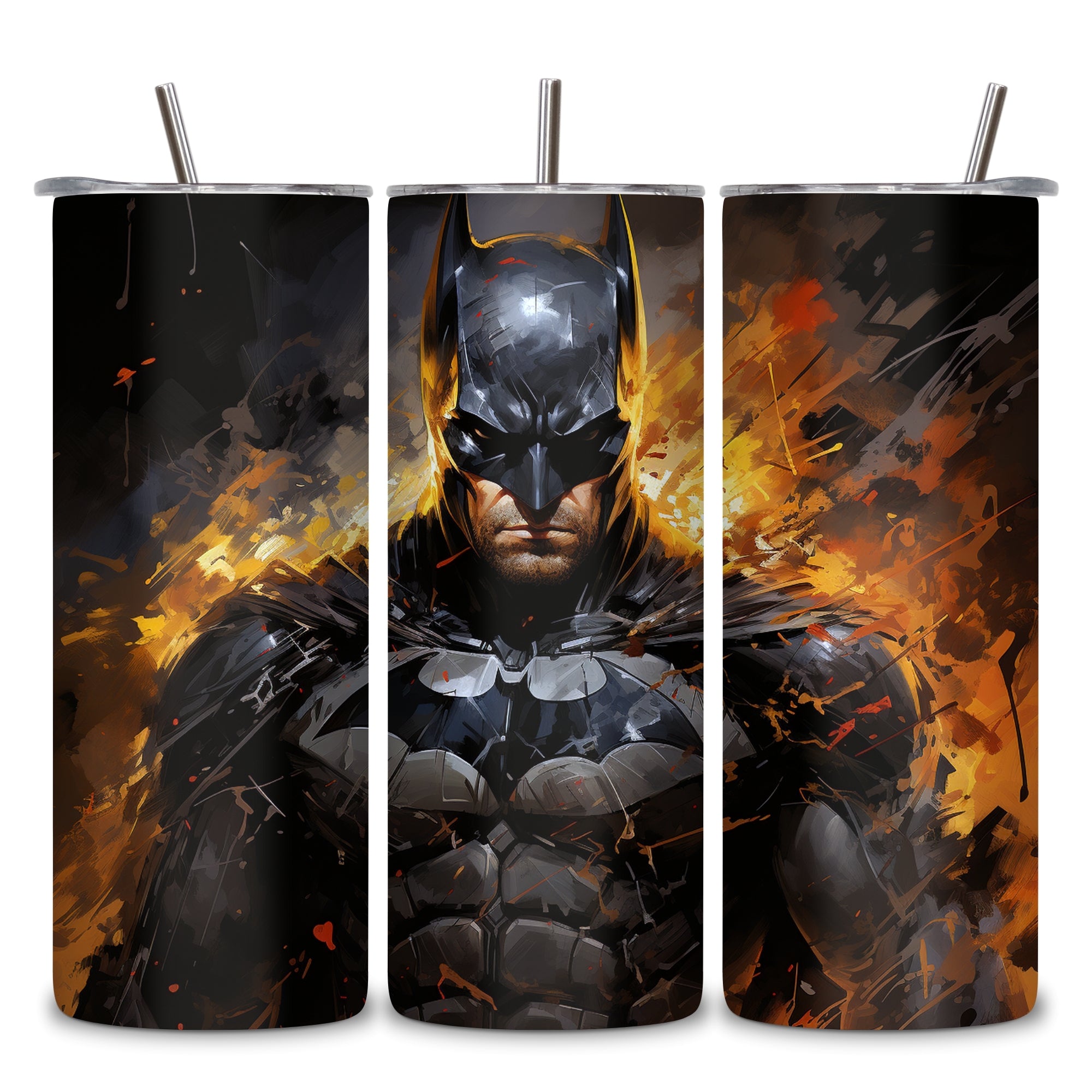 Batman Themed Stainless Steel Vacuum Insulated Tumbler