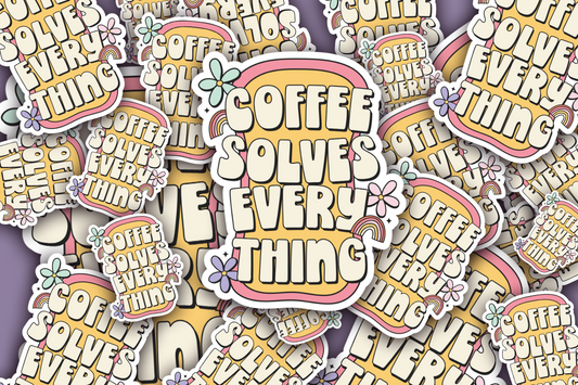 Coffee Lover Vinyl Waterproof Sticker
