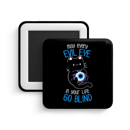 Lucky Black Cat Fridge Magnet