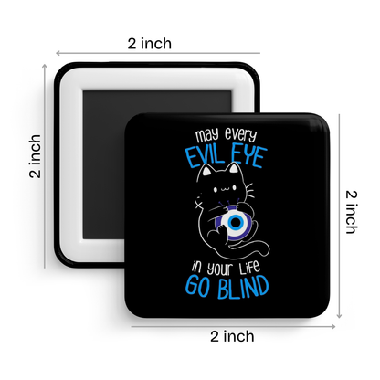Lucky Black Cat Fridge Magnet