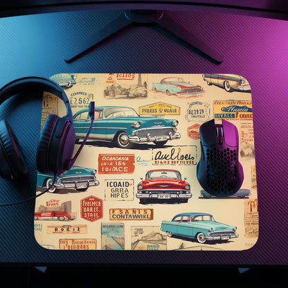 Retro Garage Mouse Pad