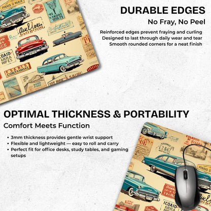 Retro Garage Mouse Pad