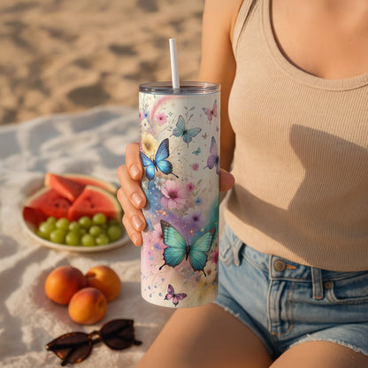 Butterfly Themed Stainless Steel Vacuum Insulated Tumbler
