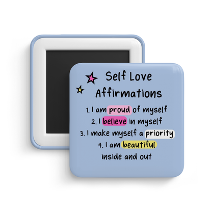 Self Love Affirmations Fridge Magnet