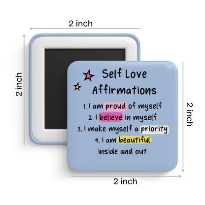 Self Love Affirmations Fridge Magnet