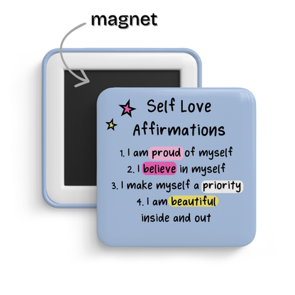 Self Love Affirmations Fridge Magnet