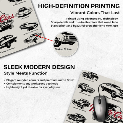 Timeless Cars Mouse Pad