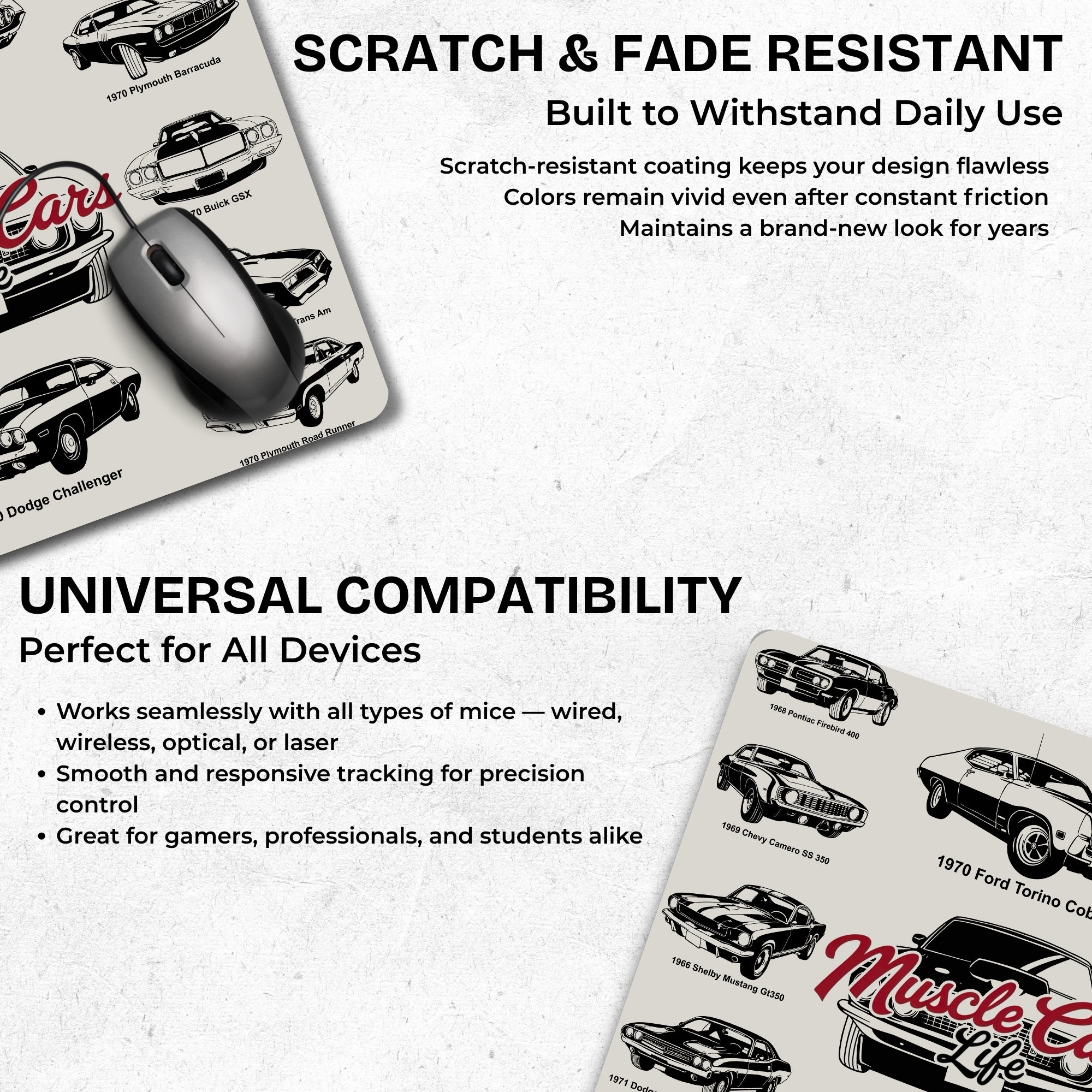 Timeless Cars Mouse Pad