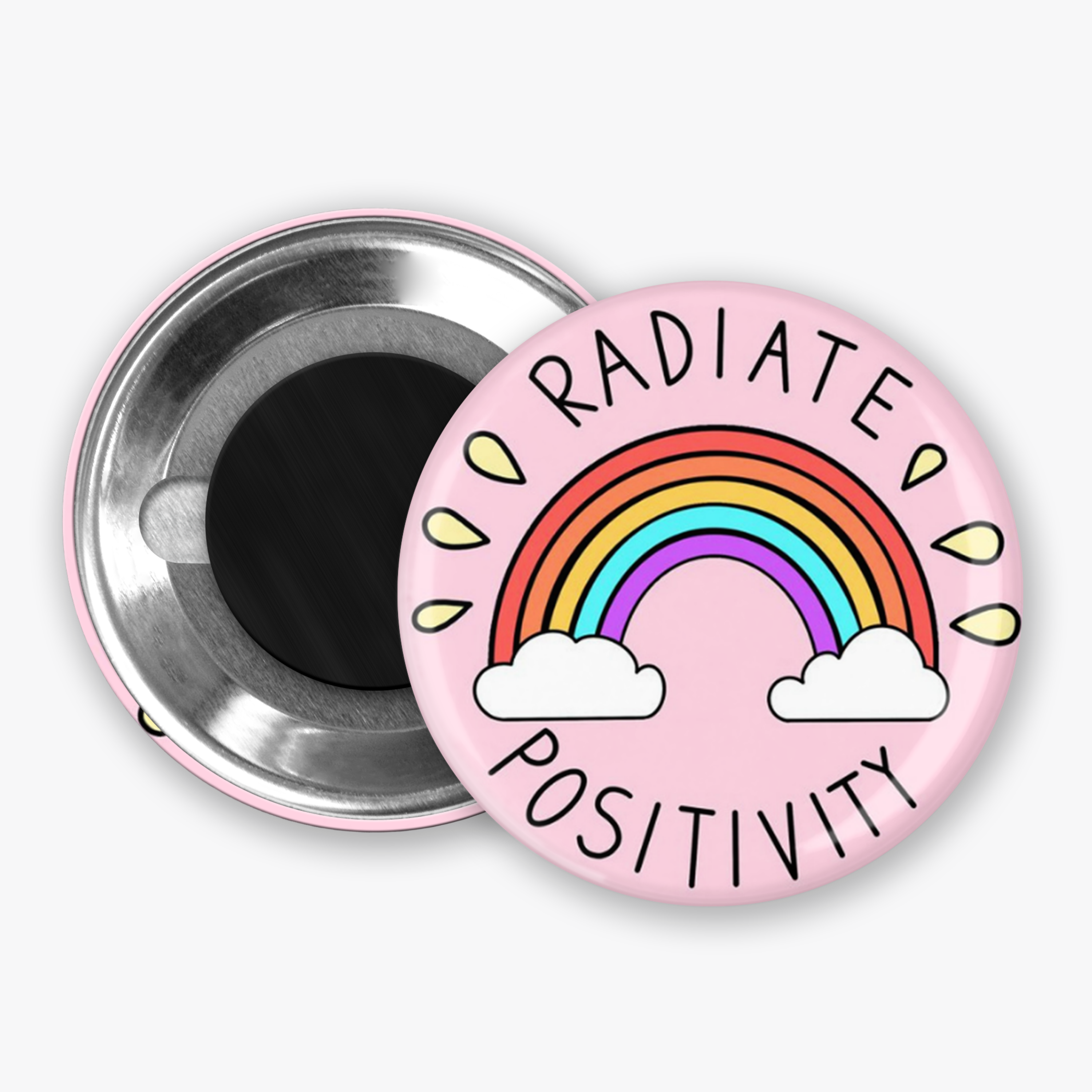 Radiate Positivity - Button Pin / Magnet