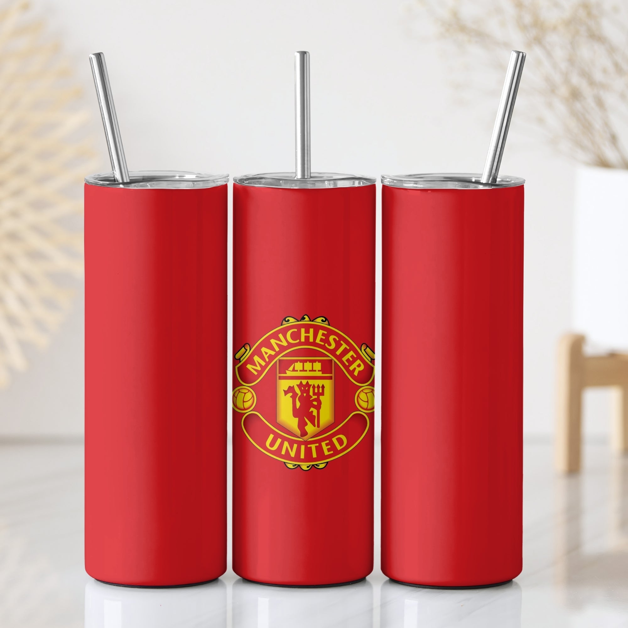 Manchester United Themed Stainless Steel Vacuum Insulated Tumbler