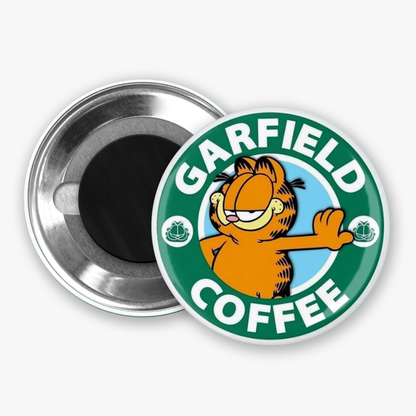 Garfield Coffee - Button Pin / Magnet