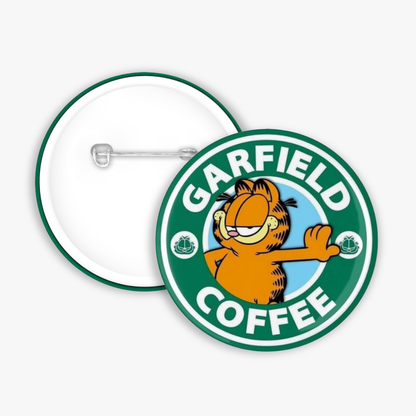 Garfield Coffee - Button Pin / Magnet