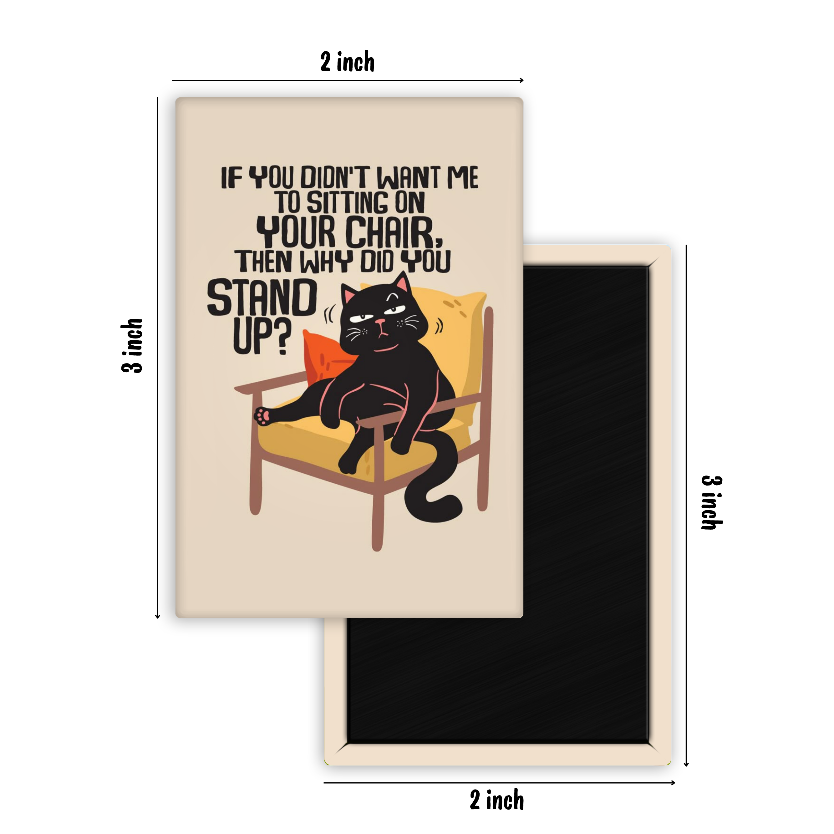 Main Character Meow Fridge Magnet