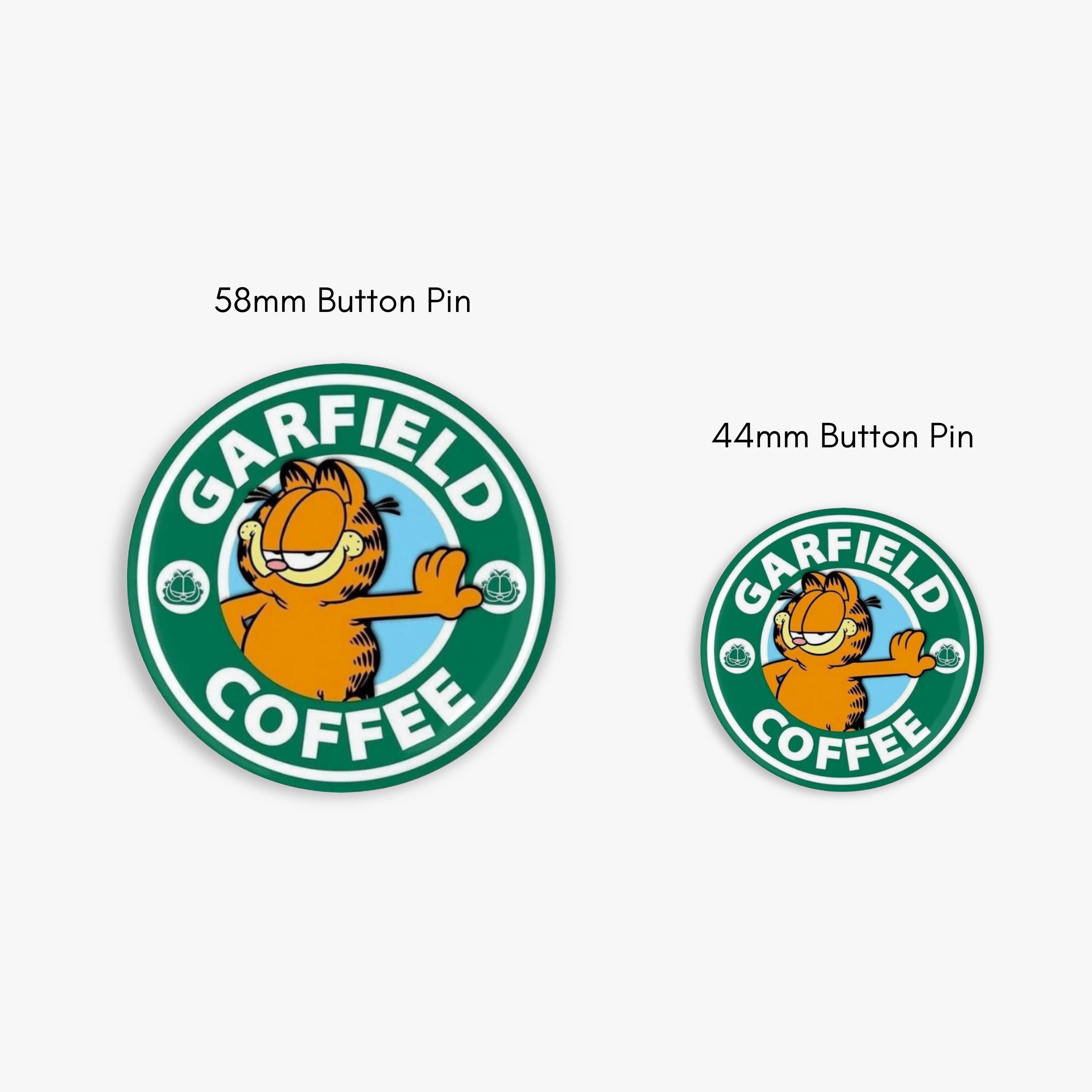 Garfield Coffee - Button Pin / Magnet